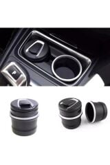 BMW Tip Bardaklıklı Mavi Led Işıklı Spor Oto Araç İçi Küllük