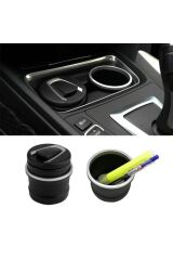 BMW Tip Bardaklıklı Mavi Led Işıklı Spor Oto Araç İçi Küllük