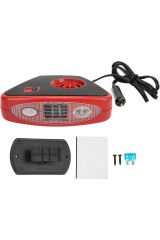 Araç içi Isıtıcı Fan Led Işıklı Cam Buğu Çözücü Oto Isıtıcı 12V
