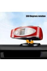 Araç içi Isıtıcı Fan Led Işıklı Cam Buğu Çözücü Oto Isıtıcı 12V