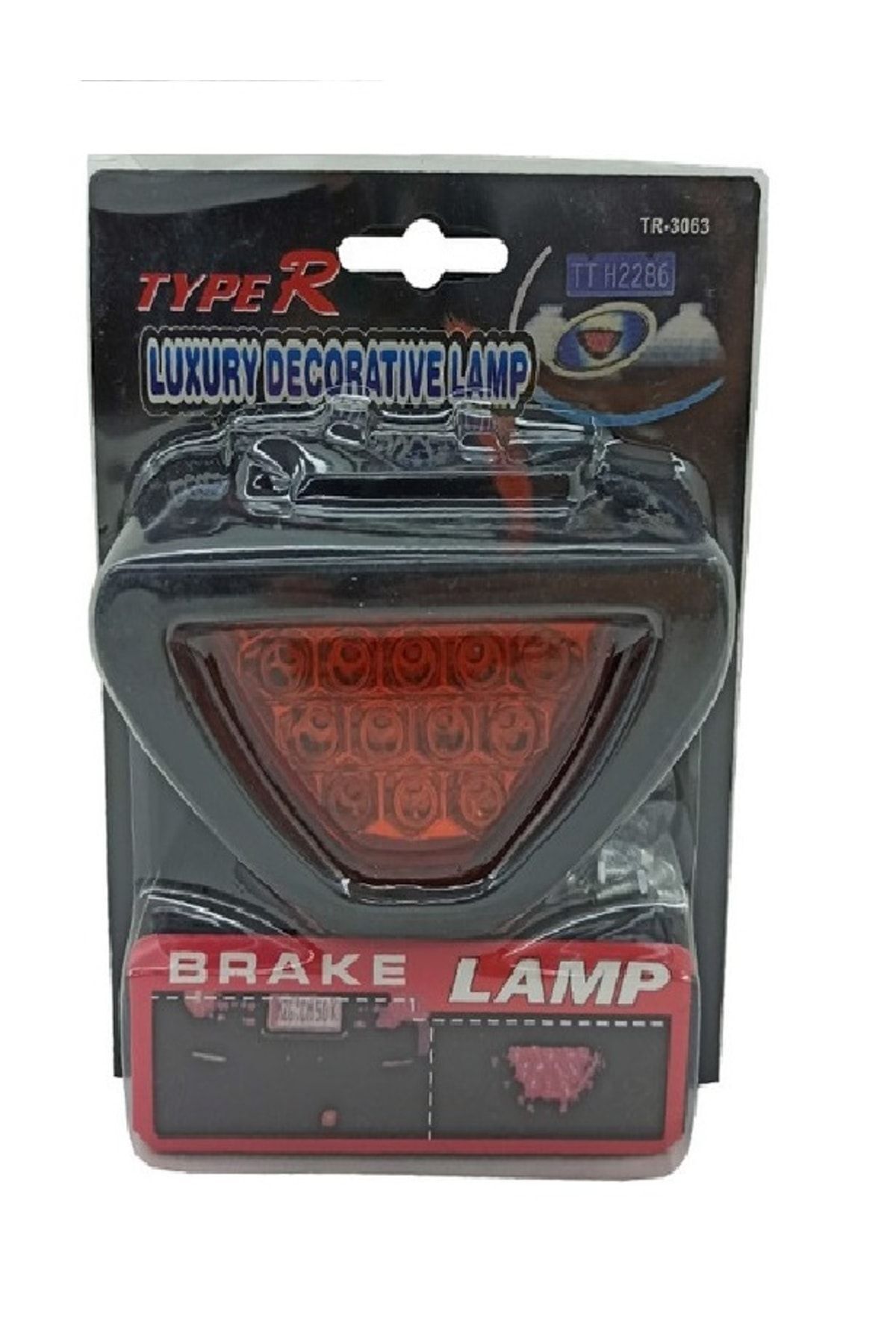 12v Ledli Üçgen Ilave Stop Lambası Çakarlı Ve Düz (kırmızı)