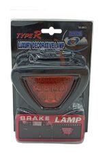 12v Ledli Üçgen Ilave Stop Lambası Çakarlı Ve Düz (kırmızı)