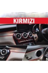 Araç Içi Dekoratif Torpido Ve Kapı Döşeme Fitili Neon Ip 5 Metre Kırmızı