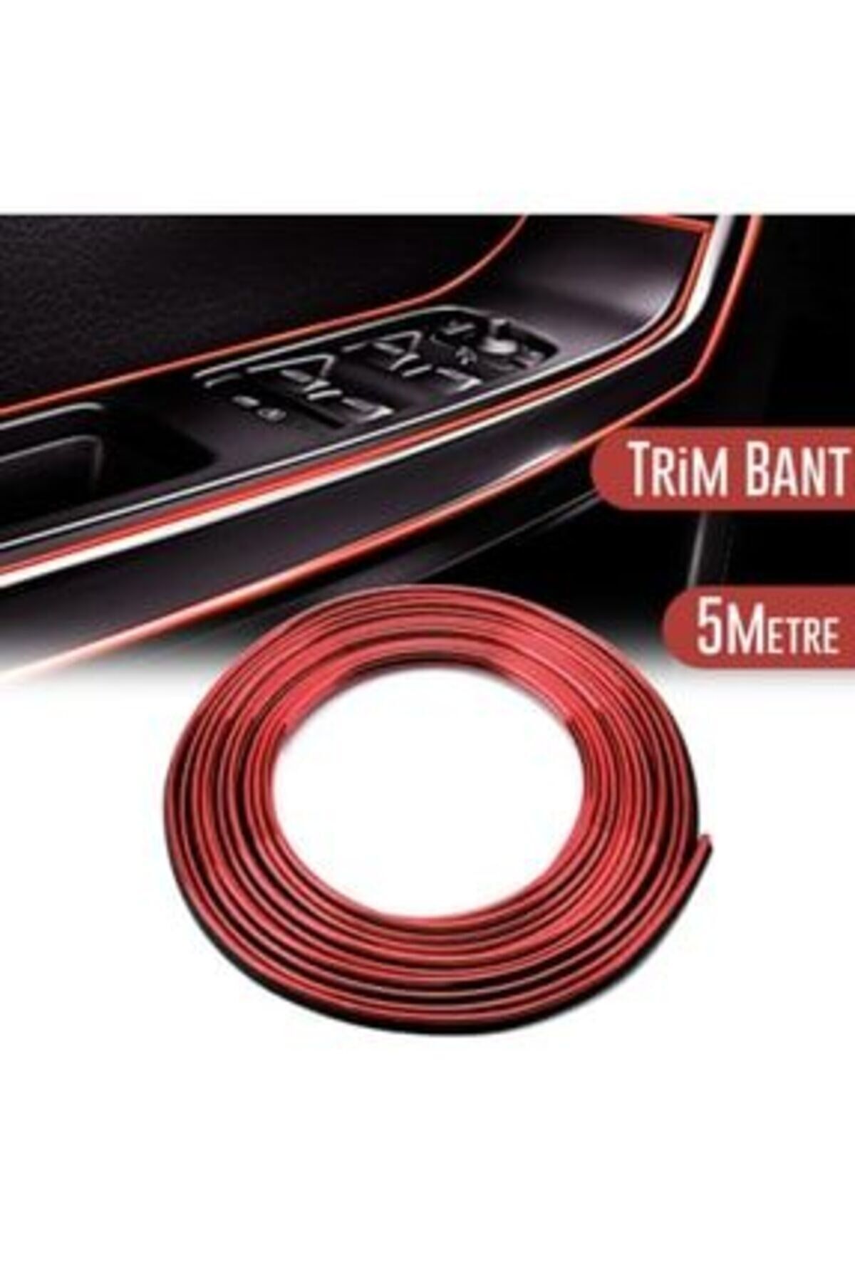 Araç Içi Dekoratif Torpido Ve Kapı Döşeme Fitili Neon Ip 5 Metre Kırmızı