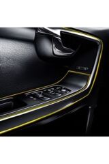 Araç Içi Dekoratif Torpido Ve Kapı Döşeme Fitili Neon Ip 5 Metre Altın Sarısı