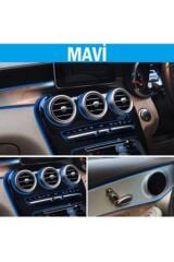 Araç Içi Dekoratif Torpido Ve Kapı Döşeme Fitili Neon Ip 5 Metre Mavi