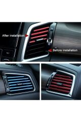 Araç Içi Klima Izgara Hava Çıkış Dekoratif Şeritler Klima Şerit
