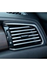 Araç Içi Klima Izgarasına Geçmeli Klima Süsü Havalandırmaya Geçme Renkli Çıta Krom Gümüş