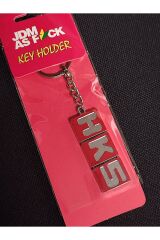 HKS OTO ANAHTARLIK PLASTİK KIRMIZI-KROM (1 ADET )