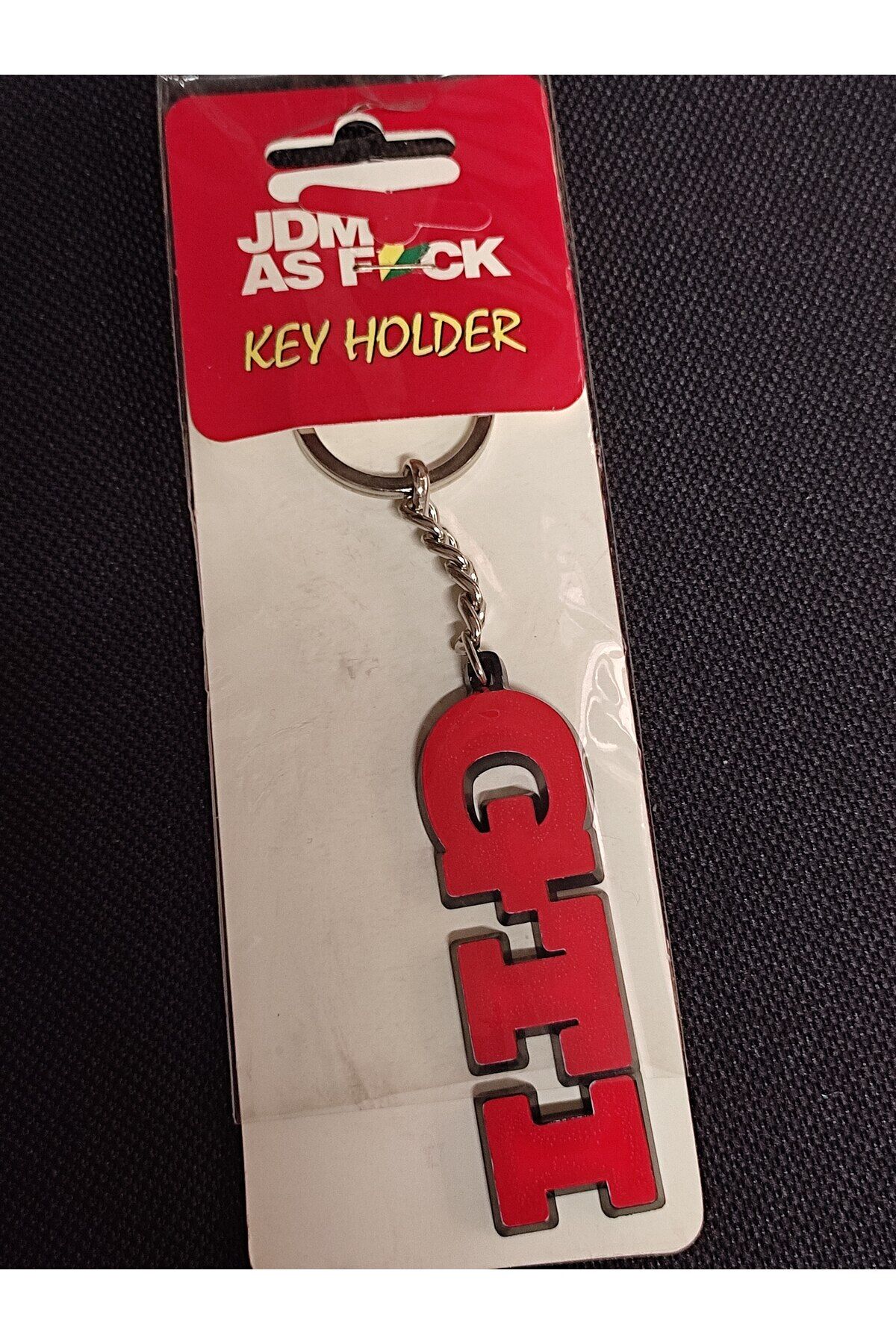 GTI OTO ANAHTARLIK PLASTİK KIRMIZI-SİYAH (1 ADET )