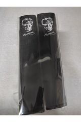 DİJİTAL ATATÜRK BASKILI BEYAZ BASKI ANTRASİT ALAKANTARA Araç Emniyet  Kemer Kılıfı & Ped (2 ADET)